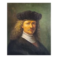 Hand Painted Square - Oil on Canvas 50x60 CM - Made in Italy - All 'ol