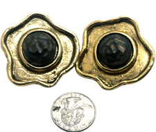 Vintage French 1980s Clip On Earrings, Isabel...