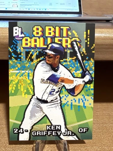 2023 Topps Big League Baseball 8 Bit Ballers Ken Griffey Jr Mariners Card #8B-20