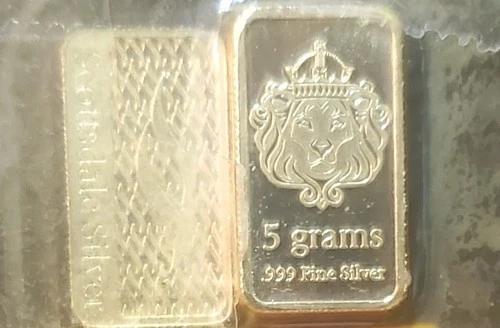Scottsdale Mint 5 Gram Silver Bar 2 Pack | 10 Grams .999 Fine Silver