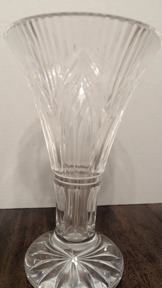Jarrón de cristal Waterford de 10 pulgadas firmado Foto 4 de 4
