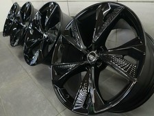 4 Neue Alufelgen AUDI ROTOR RS6 17" Schwarz Poliert A1 A3 A4 A6 Q3 Q5 A7 A5 TT