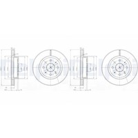2X Delphi Bremsscheiben 254Mm BelÜFtet Vorne Passend FüR KIA RIO | BG4019