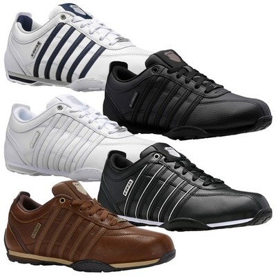 K-Swiss Herren Arvee Sneaker Schuhe Leder Obermaterial Schnürung Gummi Laufsohle Sport