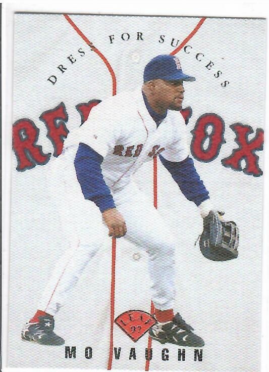 1997 Leaf - Dress for Success Mo Vaughn #15 serial #0620/3500