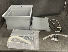 UTILITYSINKS Plastic Freestanding Compact Utility Tub Sink 24" x 24" x 35" 