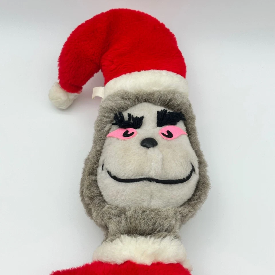 Juguete de peluche Dr. Seuss Grinch 1979 vintage Eden Toys dos caras Foto 3 de 4