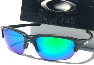 NEW Oakley FLAK BETA Matte Black POLARIZED Galaxy Jade Sunglass