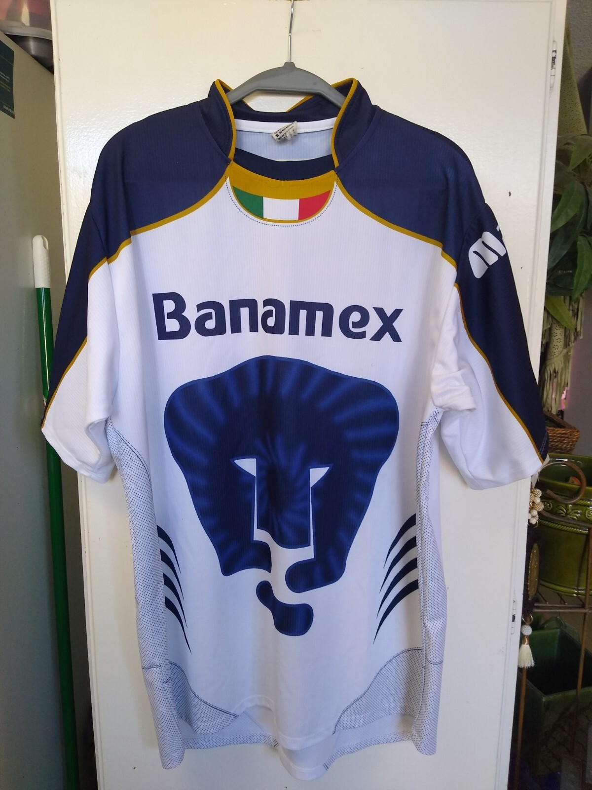 Mens Banamex Grupo Estrella Blanca Boletazo Jersey Soccer Jersey Marti