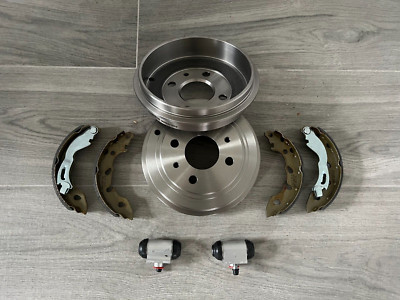 E-Approved Rear Brake Drum & Shoe Set For Ford Transit Connect 1.8 TDDI TDCI – Includes 2 Wheel Cylinders