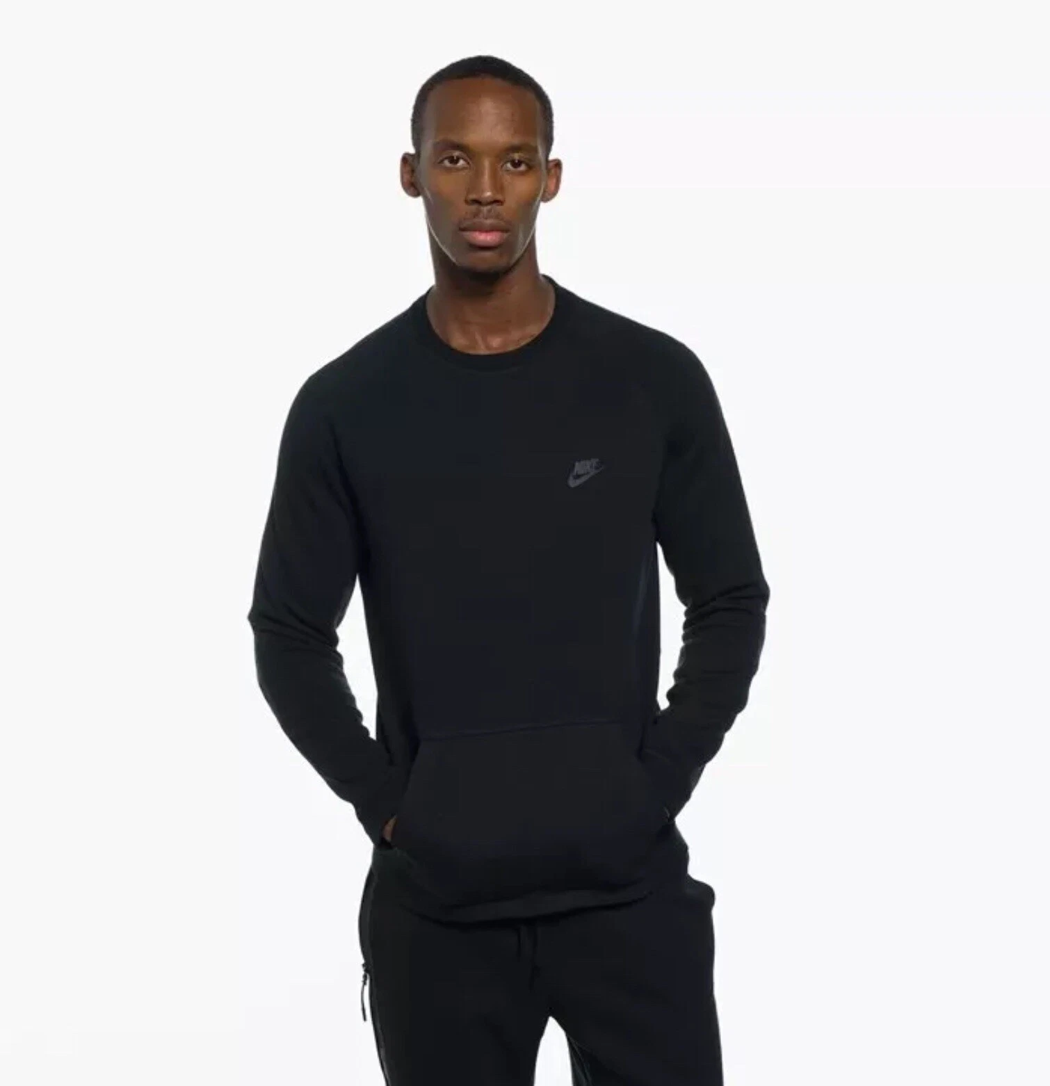 Nike Tech Fleece Crew Sweatshirt 1MM (Black) - 2XL - New ~ 545163 012 - BCS1