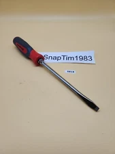Snap-on Tools   RED Hard Handle 3/8" Flat Head / Slotted Screwdriver SHD8 USA 