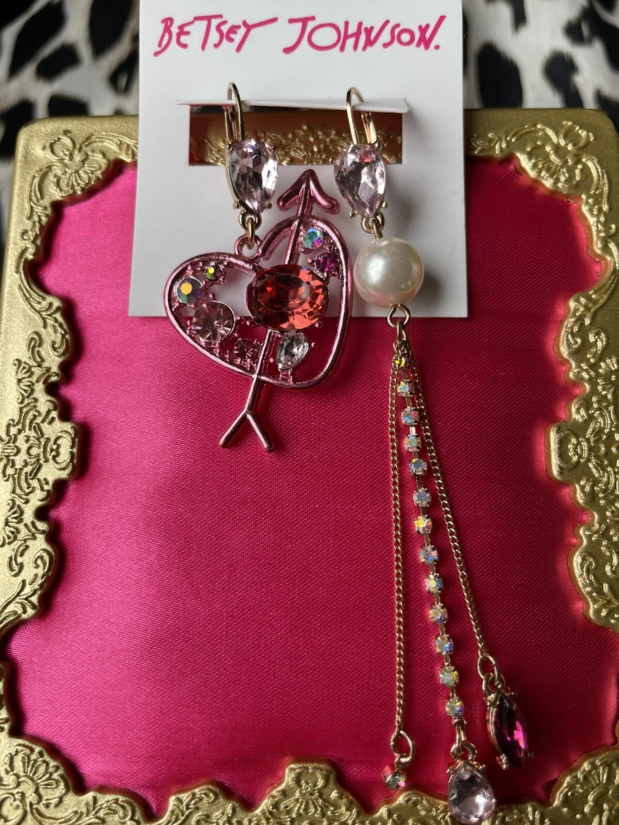 Betsey johnson mismatched earrings sale