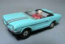 Original Owner Aurora Turquoise Mustang Convertible Thunderjet HO Slot Car