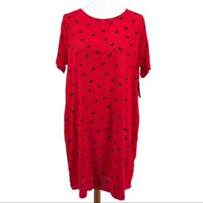 Casual Minnie Mouse Dress Womens Minnie Inspired Skater Dress Xs