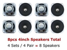 8pc 4 inch 8 ohm Loud Speaker 4in 10 watt max...