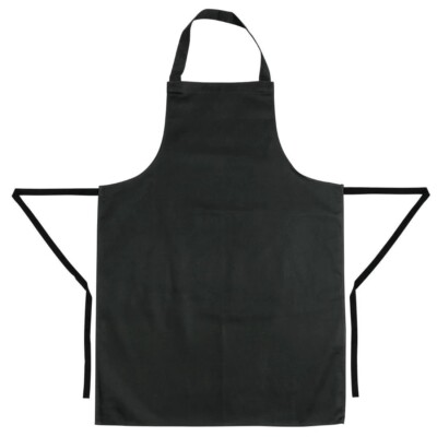 Schwarze Schürze Köche Küchenlätzchen Unisex Profiqualität 70 x 97 cm Marke WEISS