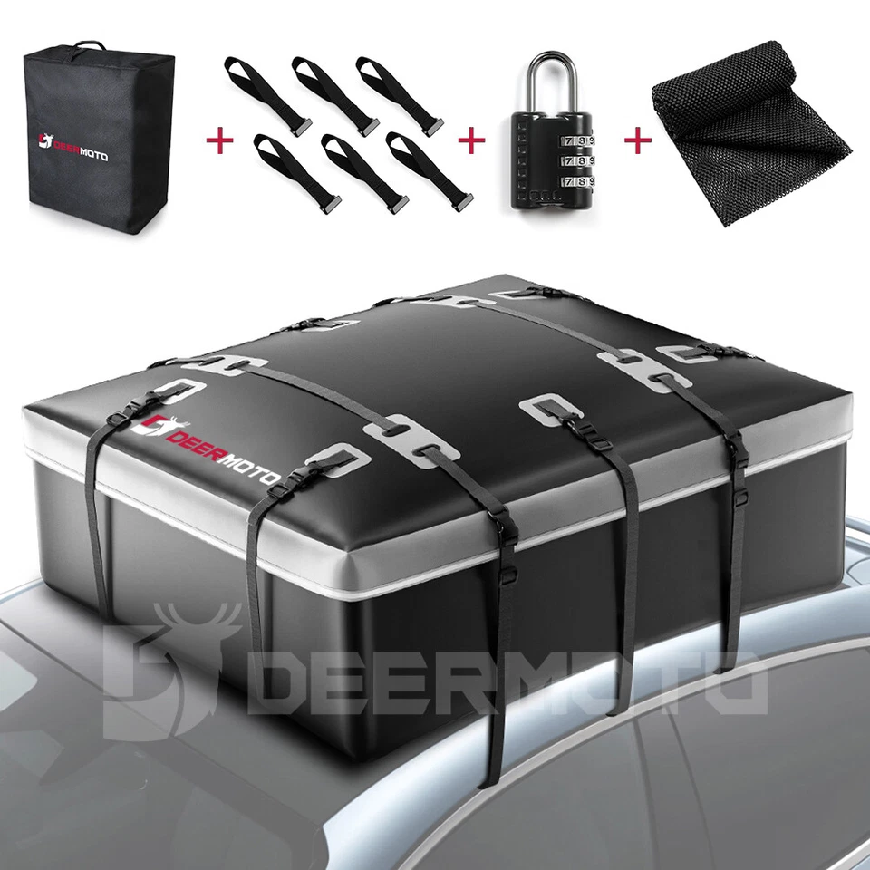 21 Cubic Feet  Roof Top Cargo Carrier Bag Luggage Storage For Nissan Pathfinder - Image 4 of 4