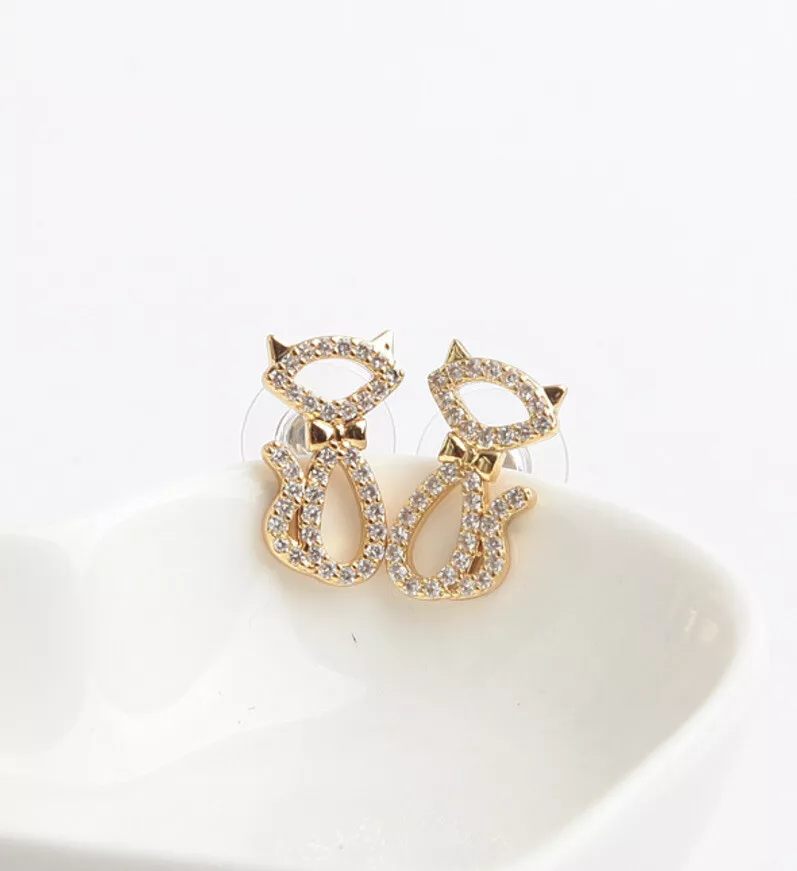 Kate spade cat earrings deals