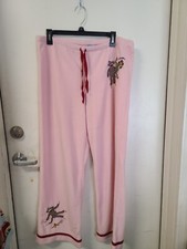 Nick and Nora "Sock Monkeys" Fleece PJ Bottoms - SZ. M