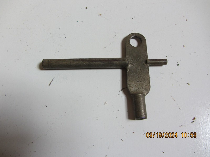 Antique Clock 3 WAY Key - STEEL #1, 2, 3 RARE FIND