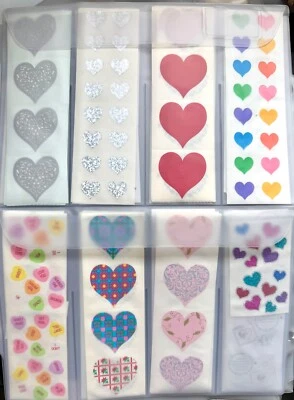 MRS. GROSSMAN’S Mrs. Grossman Individual Heart Sticker Strips UPick from Various Colors Designs