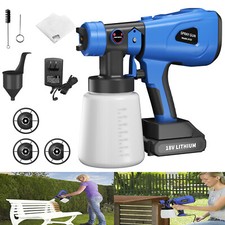 HVLP Electric Paint Sprayer Spray Gun Airless Home Garden Fence Wall Car 1000ml