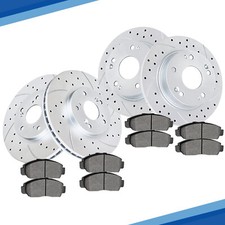 282mm Front Rear Discs Rotors Ceramic Brake Pads Brakes for Honda Accord LX LX-P