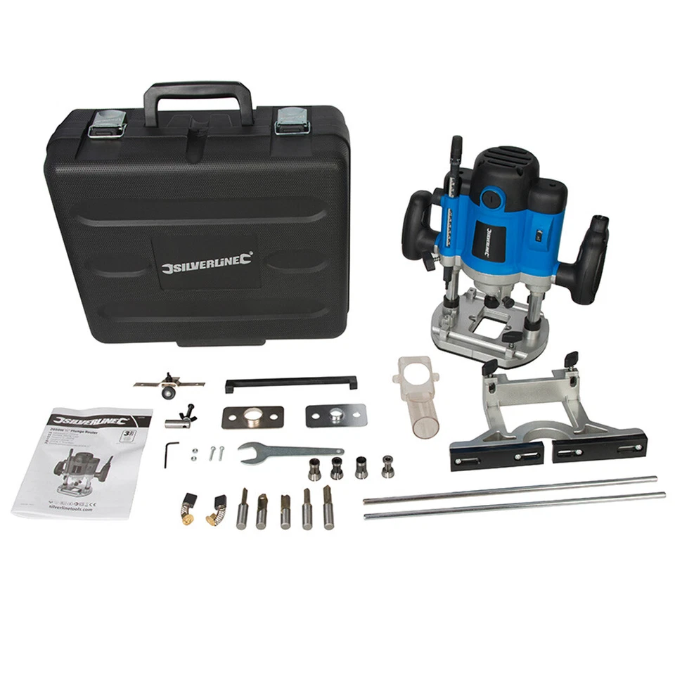 Défonceuse plongeante 1/2" Silverline 2050W - Photo 4/4