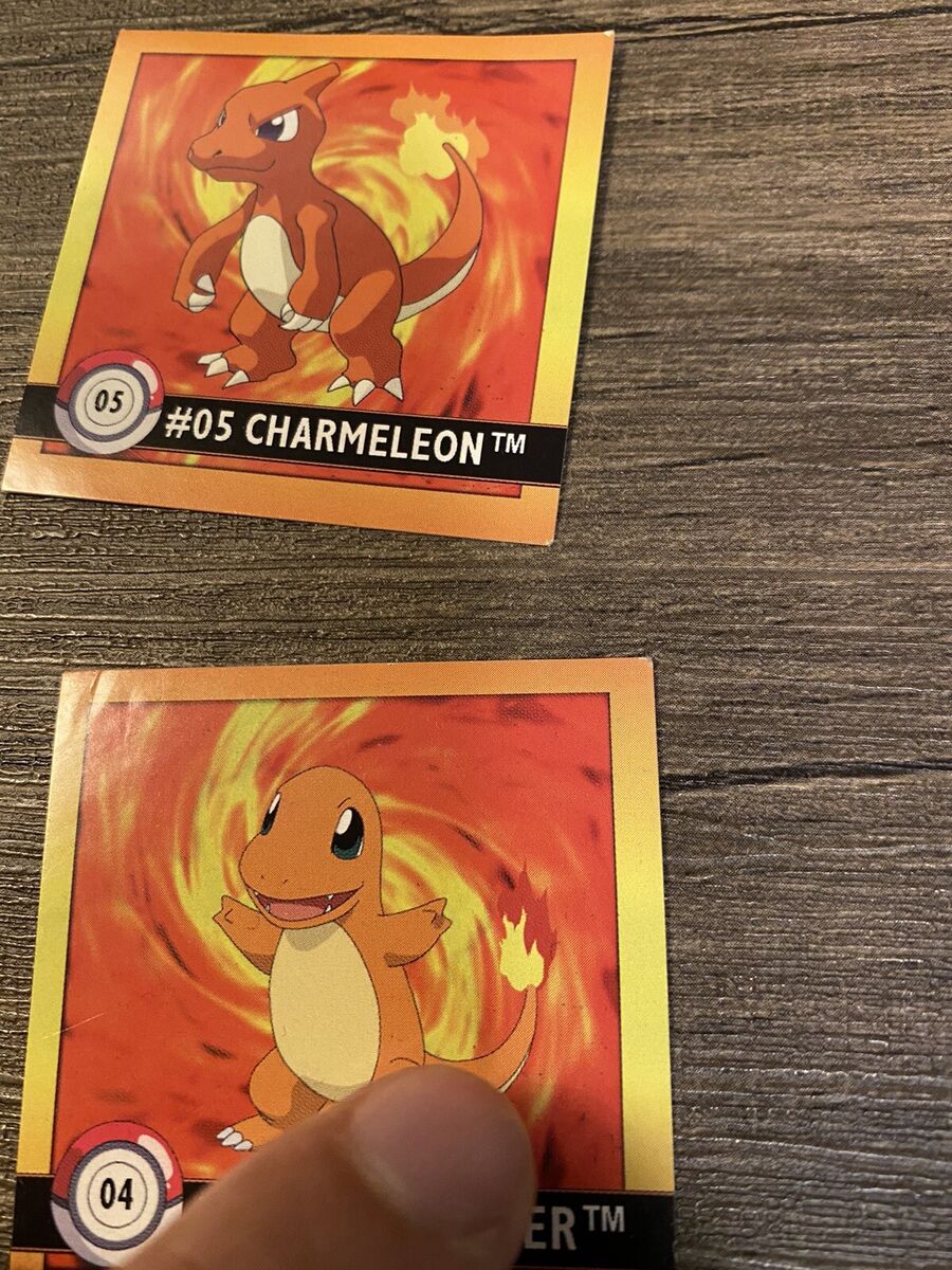 RARE Vintage Pokemon ARTBOX Sticker Lot Charizard #04 - #06 Blastoise #07 -  #09