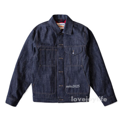 Red Tornado Winter Warm Men's  Denim Jacket Lined Heavyweight Casual Coat Top