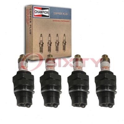 4 pc Champion Copper Plus Spark Plugs for 1928-1931 Ford Model A 3.3L L4 rp