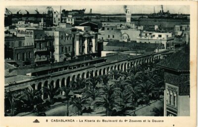 Casablanca - Casablanca : Place de France et Boulevard du 4ème Zouaves