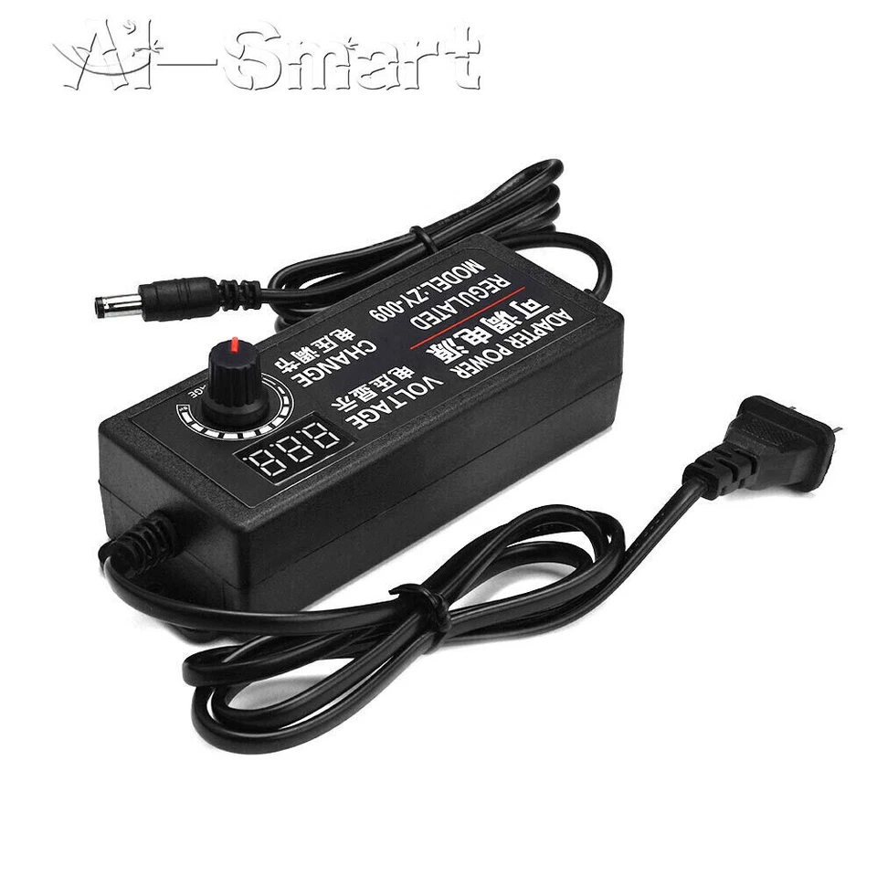 2A 3A 5A Power Supply AC to DC Adapter Adjustable Voltage with Display Screen - Image 2 of 4