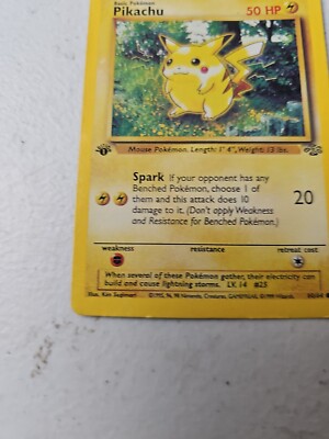 Pikachu 60/64 1st Edition Jungle Set 1999 Pokemon TCG Card | eBay