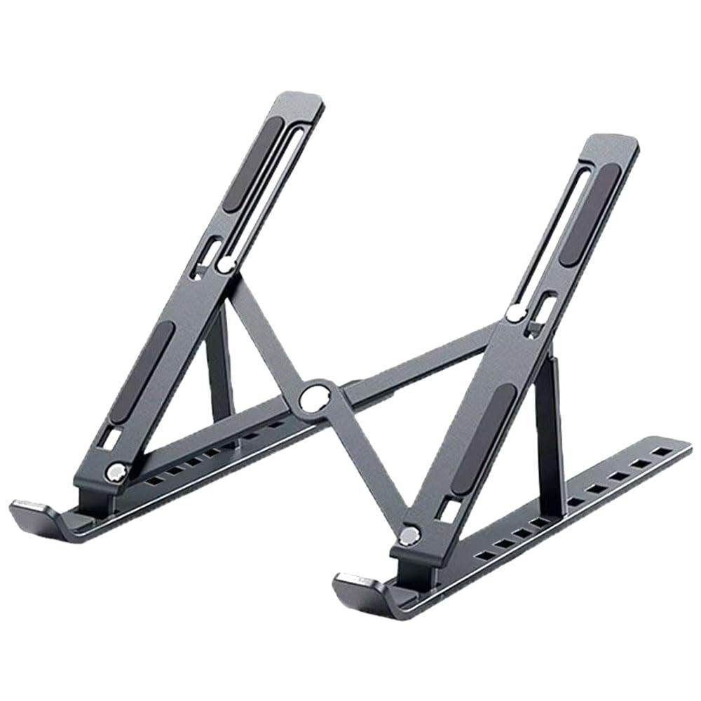 Adjustable Height Foldable Laptop Stand with ABS and Silicone for Ergonomic Desk Use-image