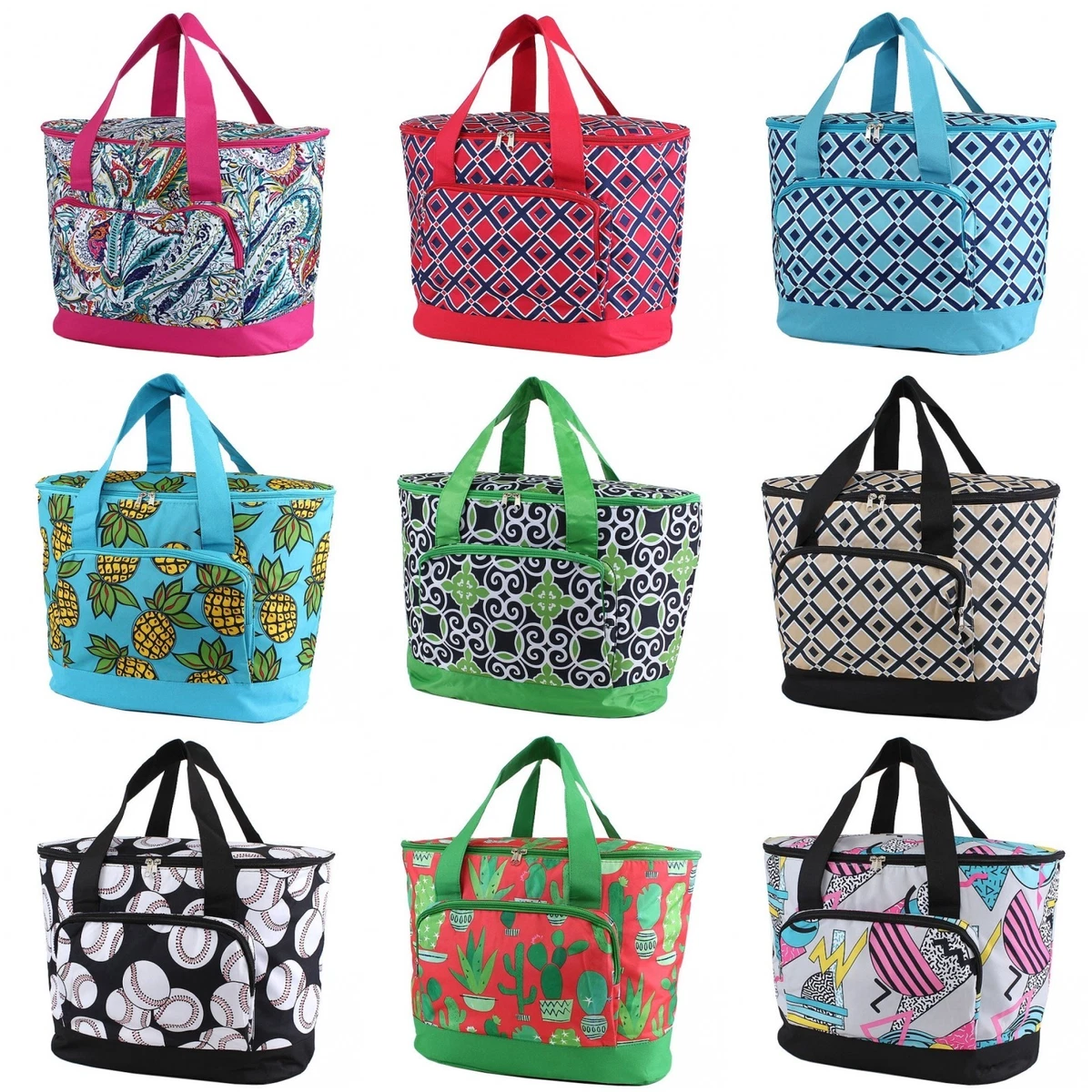 Insulated Large Utility Tote Bag For Beach, Camping, And Picnics