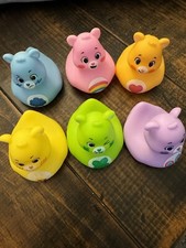Care Bears Ducks Set Of 6 Bath Toy Licensed Action Figure 2''
