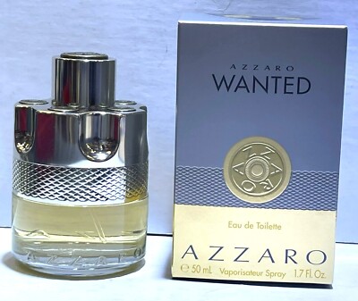Azzaro Wanted Cologne For Men 1.7 oz / 50ml Edt Eau De Toilette Spray New Sealed