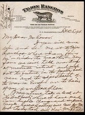 1914 Los Angeles Gen Harrison Gray Otis Times Mirror - Tejon Ranchos Letter head