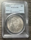 1878-S Morgan Silver Dollar $1 PCGS AU58