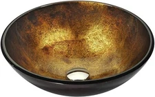 ANZZI Arc Autumn Dusk Tempered Glass Vessel