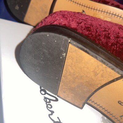 Robert Graham Loafers 9 Men burgundy velvet skull embossed  display picture 1
