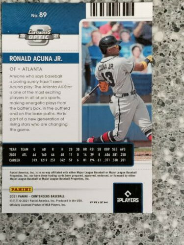 Carte Sportive Ronald Acuña Jr. - Silver Prizm /189 Refractor 2024 Leaf - Braves Atlanta (Non-auto)