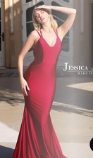 Worn once Back-Twist Long Prom Dress By Jessica Angel 2407 Gorgeous ! Paid $490