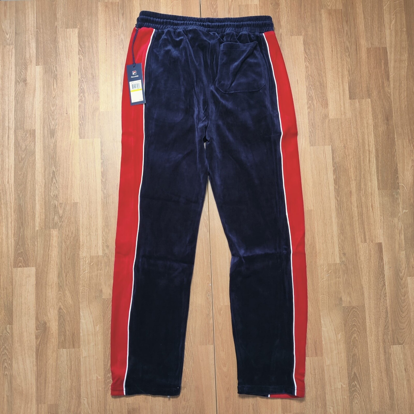 Fila Men's Velour Sweatsuit Tracksuit Navy Cima Velvet Size M L XL 2XL