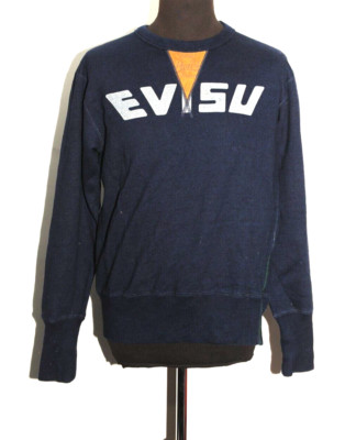 EVISU BLUE JUMPER/SWEATSHIRT SIZE 38