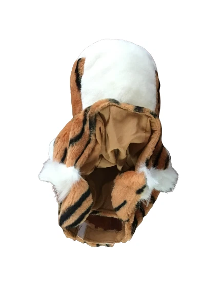 Winter Animal Tiger Plush Soft Adult Hat - Image 4 of 4