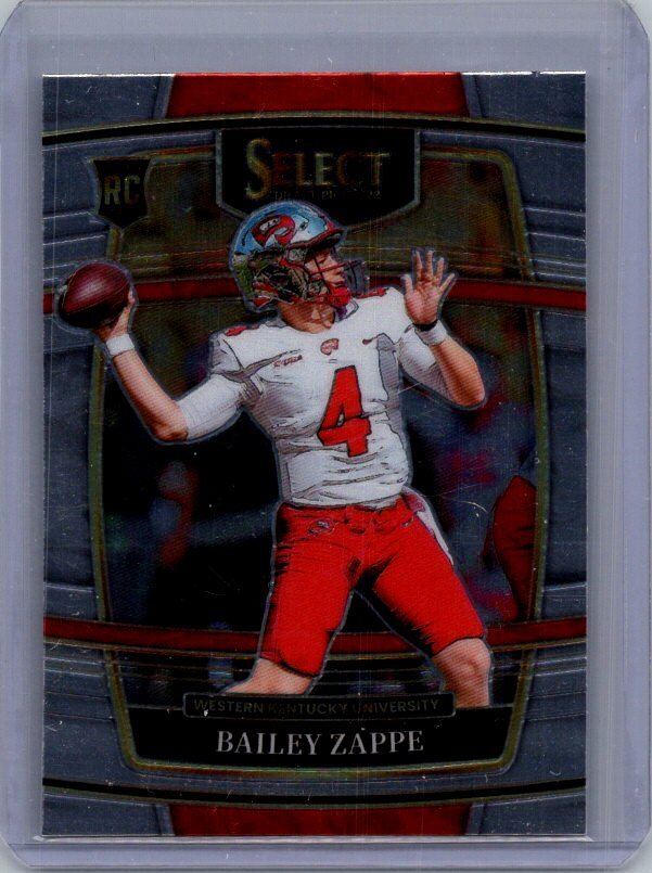 2022 Panini Select Draft Picks #10 Bailey Zappe Blue (Retail Base)
