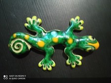 geko in ceramiche x incenso articolo Magnetizzato Porta Fortuna vintage anni 90 